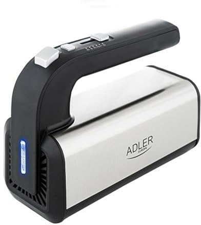 ADLER AD 4225 INOX Batteur à main, 800 W, robot de cuisine, mixeur avec 3 fonctions, batteur, batteur, batteur, noir/argent, mixeur de cuisine