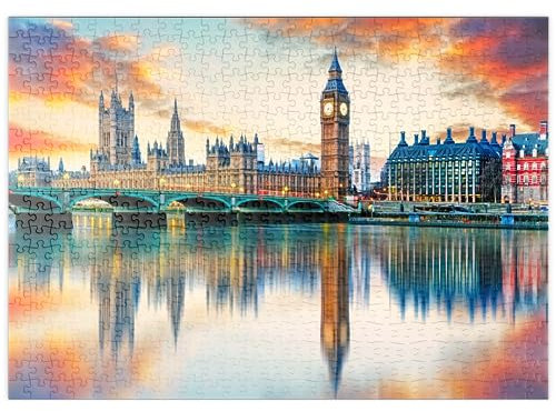MyPuzzle Big Ben und Parlamentsgebäude, London, England - Premium 500 Teile Puzzle - MyPuzzle Sonderkollektion von Puzzle Galaxy