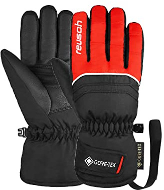 Reusch Gore-TEX Skihandschuhe für Kinder | warm, wasserdicht & Winddicht | atmungsaktiv, Winterhandschuhe mit Klettverschluss, für Ski & Outdoor, Größe 3-6,5, Teddy GORE-TEX Junior