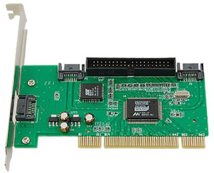 Ruilogod Computer PCI 3-Ports SATA IDE Controller-Karten-Adapter