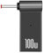 PD 100W Conector del Adaptador del Cargador del Ordenador Portátil USB Tipo-C Hembra a DC Macho Convertidor Repuesto para Acer Samsung Lenovo (3.5x1.35mm)