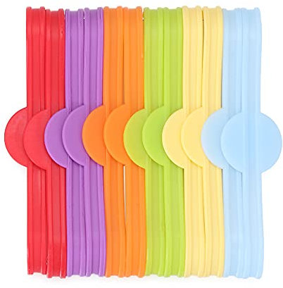 Hsthe Sea 12 piececs Silicone Drinks Markers Beer Glass Cup Markers Colorful Beer Glass Cup Tag Markers for Home Bar Cocktail Party Decorations