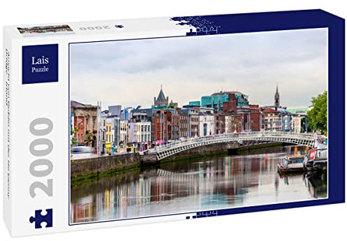 Lais Puzzle Ansicht von Dublin mit der Ha'penny Bridge - Irland 2000 Teile