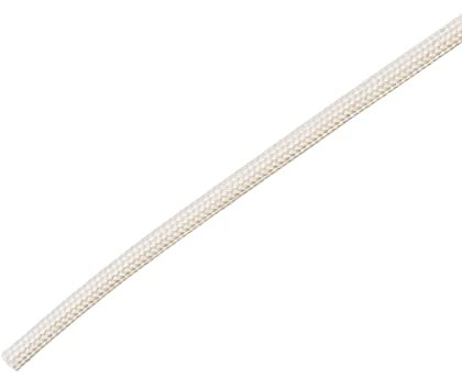 DMiotech 2mmx10m(32.8pi) Fibra Vetro Guaina Isolante Piccole Linee Tessuto Tubi per Filo Protezione Bianco