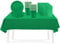 ATBEAMEN 53PCS Green Party Tableware Decorations for Kids Christmas,Disposable Party Tableware Set Tablecloth Table Covers,7inch Paper Plates,Paper Napkins,Cups for Xmas Birthday Wedd