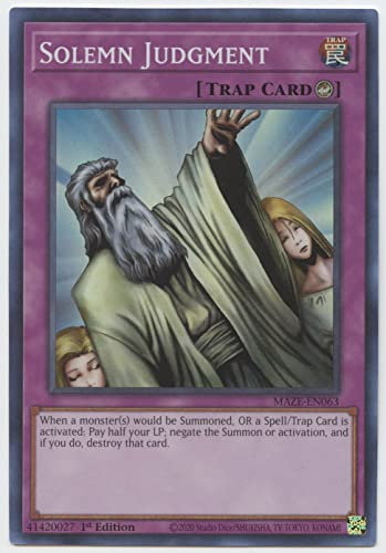 YU-GI-OH! Juicio solemne - MAZE-EN063 - Super Rare - 1ª edición
