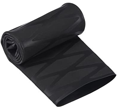 QUARKZMAN Guaina Termica 50mm Dia 77mm W 0.5m L 2:1 Termorestringenti Calore Retraibile Manicotto Guaina Tubo Non Scivolo Impermeabile per Asta Manico Impugnatura, Nero