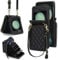 XIZYO Crossbody Reißverschluss Leder Brieftasche Klapphülle für Samsung Galaxy Z Flip 5, mit Verstellbarem Abnehmbarem Kordel, für Frauen Mädchen Niedlich Luxus Handyhülle mit Kartenfach, Schwarz