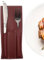 TRISTO Leather Silverware Pouch | Leather Cutlery Silverware Sleeves | Oil-Proof Tableware Utensil Holders, Teaspoon Fork Sleeves for Dining Room & Restaurant