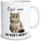 TRIOSK Tasse Katze lustig mit Spruch Egal Was Katzenmotiv Geschenk für Katzenliebhaber Frauen Freundin Arbeit Büro Kollegin, Keramik 300ml