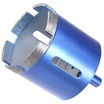 CoCud Diamond Core Drill Bit, 60mm Dia Round Shank, Tiles Stones Marble Concrete Dry/Wet Hole Saws Blue - (Applications: for M10 Angle Grinder), 1-Piece