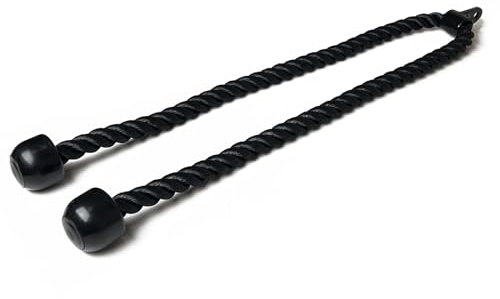 KORIKAHM Long Tricep Rope, Rope Pull Down Attachment 47/55 Inch Length Long, Tricep Rope Cable Attachment, Tricep Pull Down Rope for Home Gym Pulley System,Cable Machine Attachment (Length 63)