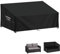 LAMUNI Gartenbank Abdeckung 2 Sitzer Gartensofa Schutzhülle mit Belüftungsöffnungen, Wasserdicht 420D Oxford Palettensofa Abdeckhauben für Bänke, Palettenbank, Palettenmöbel, 147x85x80/60cm