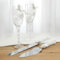 Romantic LOVE Ensemble De 4 Pièces De Fournitures De Mariage, Flûtes À Griller Et Pelle À Gâteau, 2 Flûtes À Champagne, 1 Pelle À Tarte Et 1 Couteau À Découper, Cadeaux pour Mariés (Blanc-C)