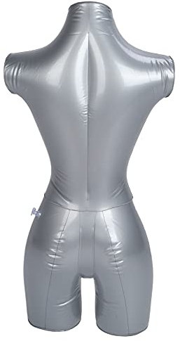 Akozon Weibliche Aufblasbare Schaufensterpuppe mit Oberkörper-Präsentationsständer | Ideal für die Präsentation von Kleidung und Accessoires | Robustes PVC-Material |