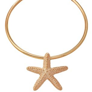 QKEOISUD Starfish Choker Clavicle Necklace for Women Girls Gold Ocean Zinc Alloy Pendent Necklace Summer Beach Jewelry Presents