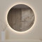 Planetmöbel NOVA Badspiegel mit Beleuchtung rund 80x80 Badezimmerspiegel Spiegel mit licht dimmbar Touchschalter, 2 Lichtstufen, Spiegel ohne Rahmen