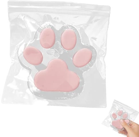 Große 14cm Fufu Squishy, Taba Squishy, Cat Paw Squishy, Katzenpfoten Squishy, Stressball Katze, Squishy Toy Katzenpfoten Squishy Pfote Stressball Cat Paws Antistressball Kinder (Rosa)