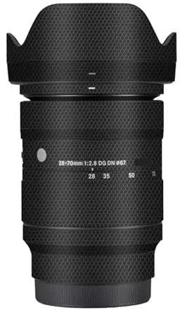 Camerea Objektiv-Aufkleber, kratzfest, für Sigma 28–70 mm F2.8 DG DN, passend für Sony E Mount Camerea Coat, Vinly Schutzfolie, Körperschutz, Aufkleber, Abdeckung 1:2.8, 28-70, 2.8 (Matrix Black)