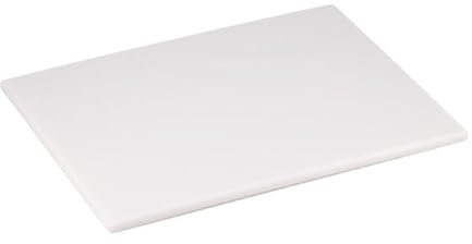 Planche à découper blanche en PEHD avec bords et bords raccordés 25 x 16 cm