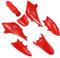 JUNPIY Kunststoff-Kotflügel-Schutzabdeckung, Kraftstofftank, seitlicher Kotflügel, Verkleidung, Karosserie-Set, TTR50, TTR 50 Pit Dirt Bike Motorradverkleidungssatz(Red)