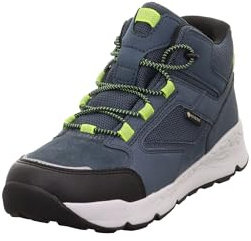 Superfit Mädchen und Jungen Schnürhalbschuhe Free Ride, Kinder Stiefeletten, Weite: M IV, uebergangsschuhe, BLAU/HELLGRÜN (000), 41 EU