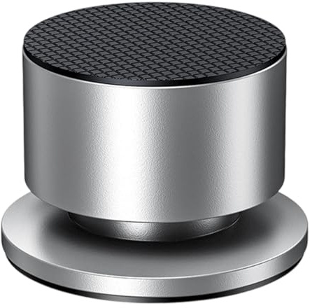 BaotyJie Pieds de Support d'isolation pour Haut-Parleur, Pieds de Caisson de Basses, de Platine Vinyle, Audio, Maison, en Aluminium, Argent