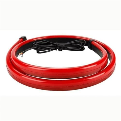 Myzzo Dritte Bremsleuchte für Auto Die dritten Bremslichter Auto Universal High Mount Stop Bremslicht Center Light Smoke Len Autozubehör Lichter(90cmx1.7cm)
