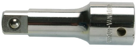 SW-Stahl 05906SB Verlängerung 1/2 Zoll - Steckschlüssel-Zubehör 75 mm | Werkzeug aus Chrom-Vanadium-Stahl, 12,5 mm Antriebsvierkant, matt verchromte Oberfläche, 22 mm Breite, loses Zubehör