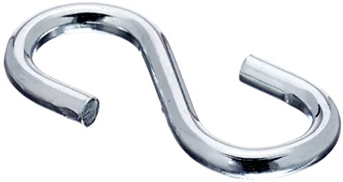 Chapuis 230/15Z 100-er Set gleiche S-Haken - Verzinkter Stahl - Durchmesser 2,5 mm - Öffnung 4,4 mm