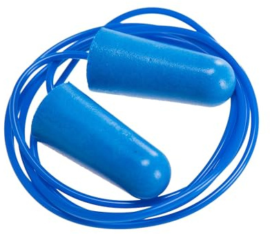 Portwest EP30 Detectable Corded PU Ear Plugs (200 Pairs) Hygienic Storage | Blue, One Size, CE Certified, EN 352-2, Polyurethane Foam, Industrial