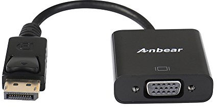 DisplayPort vers VGA, Anbear DP vers VGA adaptateur convertisseur (mâle vers femelle) pour PC