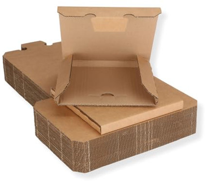 25 St. Single Vinyl Versandkarton Kartonage 1-6 185x185x12 mm starker Kraftliner 7“