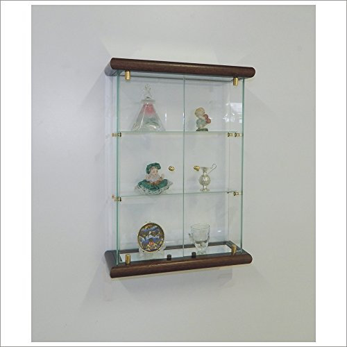 Glashängevitrine VM BR2 T-TR (Holz dunkel Nussbaum Farbe)