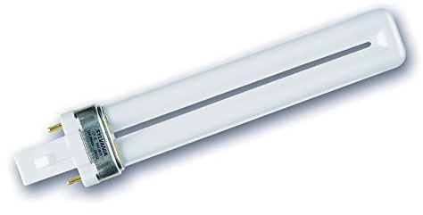 Sylvania LYNX-S 9W 827 G23 - Lampe fluo-compacte à économie d'énergie - 10.000 heures - Culot G23 à 2 broches - Blanc chaud