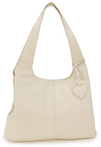 Gigi - Leder - Damenhandtasche/Schultertasche - OTHELLO 4326 - Elfenbein (Crème)