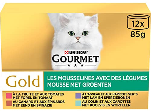 GOURMET GOLD | Mousselines Légumes | 12x85g | Lot de 8