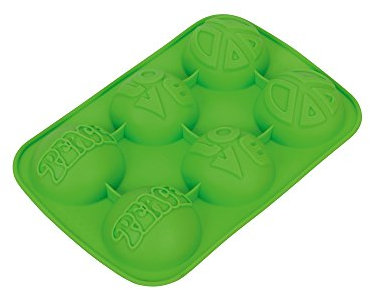 Original Kaiser Silikon Muffinform Peace für 6 Muffins, Silikonbackform, Motivbackform, Muffin Backblech antihaftbeschichtet, auch für Schokolade, Pudding, Eis