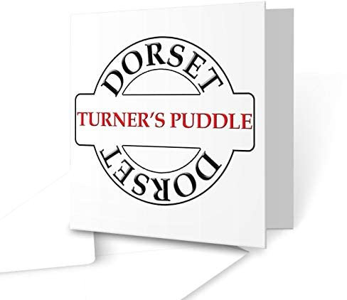 The Victorian Printing Co - Turner's Puddle - Dorset Place Name greeting card - Square Greeting Card