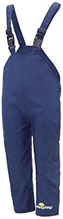 Wetplay Kids Waterproof Dungarees RAIN Over Trousers Boys Girls Childs Childrens (3-4 Years, Navy Blue)