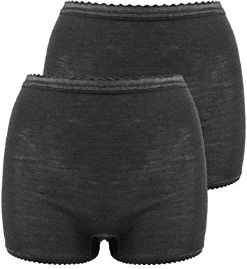 Sangora 2er Sparpack Damen-Pagenschlüpfer 7960751 = L in Schwarz-Schwarz