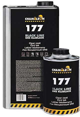 Chamäleon UHS KLARLACK 5L Kratzfest Black LINE 2K ACRYL 2:1 Lack + HÄRTER STANDART 2,5L KFZ