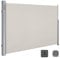 SONGMICS Toldo Lateral de Aluminio, Extensible, 180 x 400 cm, Toldo de Sombra, Toldo de Exterior, para Balcón, Terraza y Jardín, Beige GSA184E01