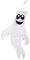 SAVITA 1Pc 43inch Halloween Ghost Windsock Flag Pendant Breeze Spook Outdoor Hanging Decoration Party Supply with Swivel Clip for Home Yard Patio Lawn Garden
