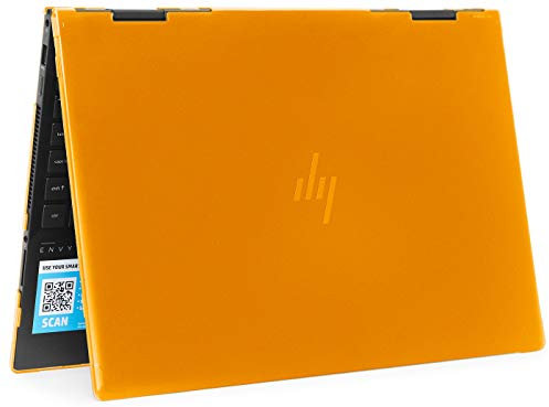mCover Case Compatible for 2020~2022 15.6 HP Envy x360 15-EExxxx (AMD CPU) / 15-ED (Intel CPU) Series Laptop ONLY (NOT Fitting Any Other HP Models) - Orange