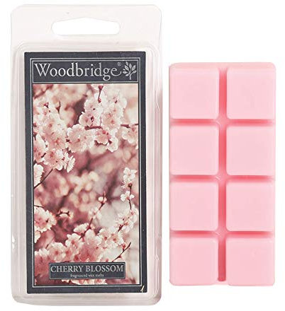 Woodbridge Duftwachs-Melts für Deine Duftlampe - Cherry Blossom (68g) - 8 Duftwachswürfel mit je 10h Duftdauer für Dein Lieblingsaroma Zuhause, WWM003