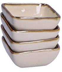 Thun Rose & Tulipani - Set 6 Ciotoline Quadrate Concerto Avorio