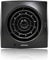 Fantronix ENVIRO Black Bathroom Extractor Fan, Operation with Light Switch and Run-on-Timer. Wall or Ceiling Mountable, Fascia Size: 158x158x26mm, 99mm diameter vent