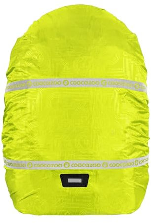 coocazoo Regenhülle, Yellow, gelb, reflektierend und wasserdicht, getapte Nähte, geeignet für Rucksäcke und Tornister, schützt vor Regen und Schmutz, ab der 3. Klasse