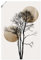 ARTLAND Wanddeko Poster & Kunstdrucke Wandposter 80x120 cm Hochformat Minimalismus Sonne Mond Baum Silhouette U3XE
